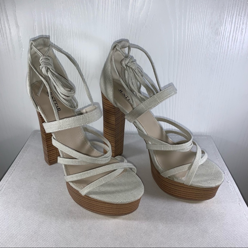Brand New Lace-Up Platform Heels